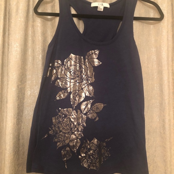 Navy Blue Racerback Tank - Picture 1 of 2